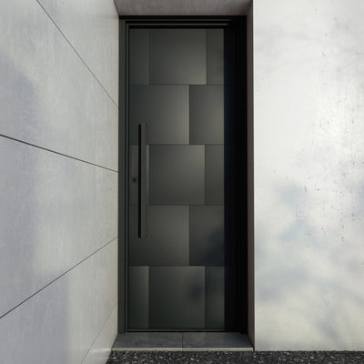 Iron Hinge Entry Doors - Galvanised - Zen Doors & Windows