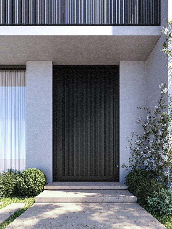 Zen Batten Edge Iron Pivot Entry Door Fritsjurgens M+ – Right Hand | Galvanised FWA50