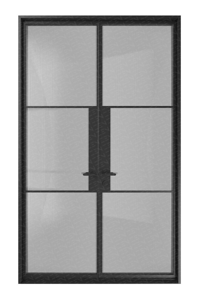 Zen 3Lite Steel Frame Glass External Hinge Doors (Right Hand Active ...