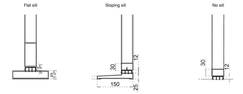 Sill Configuration Sill / Threshold - Zen Doors & Windows
