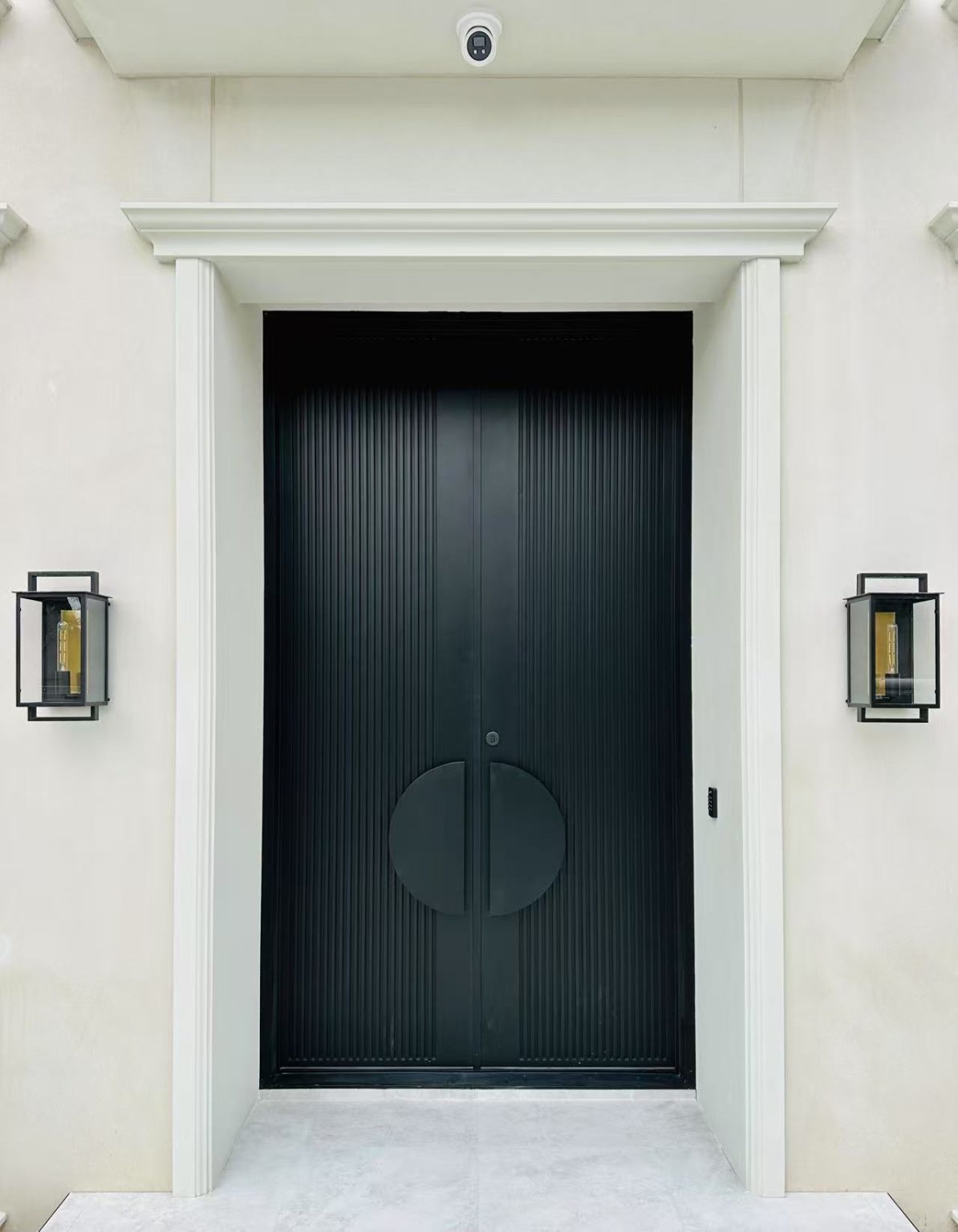 Zen Doors Iron Batten Hinge Entry Doors - Galvanised - Zen Doors & Windows