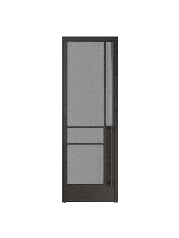 Zen 4Lite Steel Frame Glass Hinge Door Internal (Left Hand Active) - Galvanised W40 Profile - Zen Doors & Windows