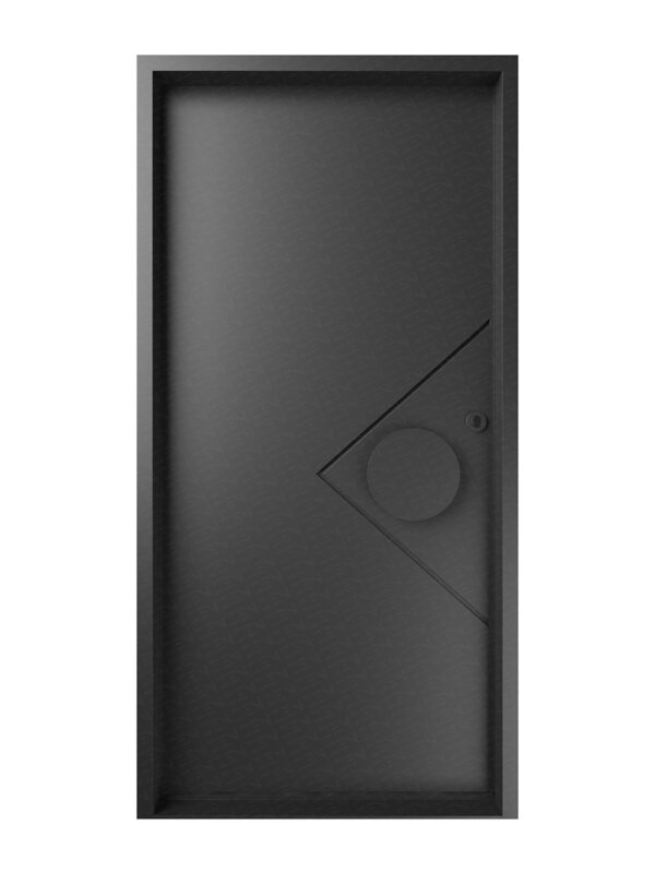 Zen Neo Iron Hinge Entry Door – Left Hand | Galvanised FWA50
